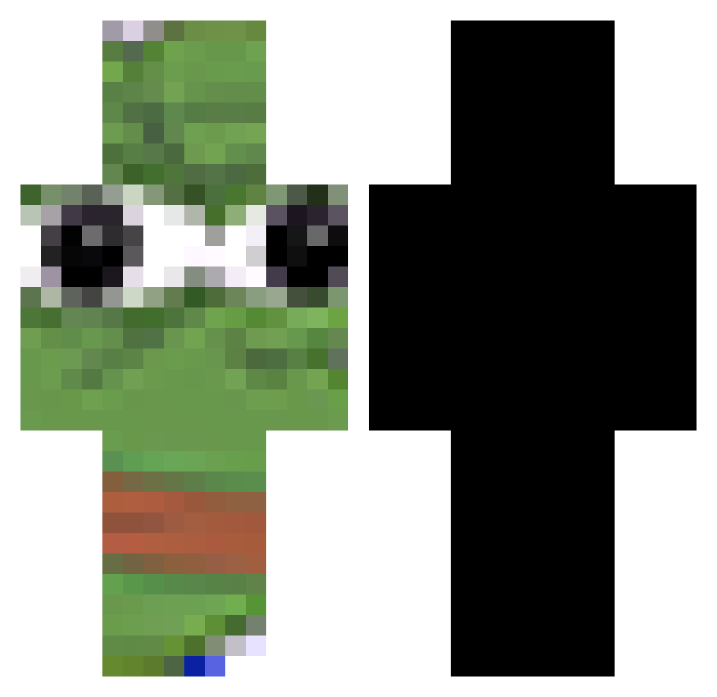 _Black_Terra_ Minecraft skin, front and back view