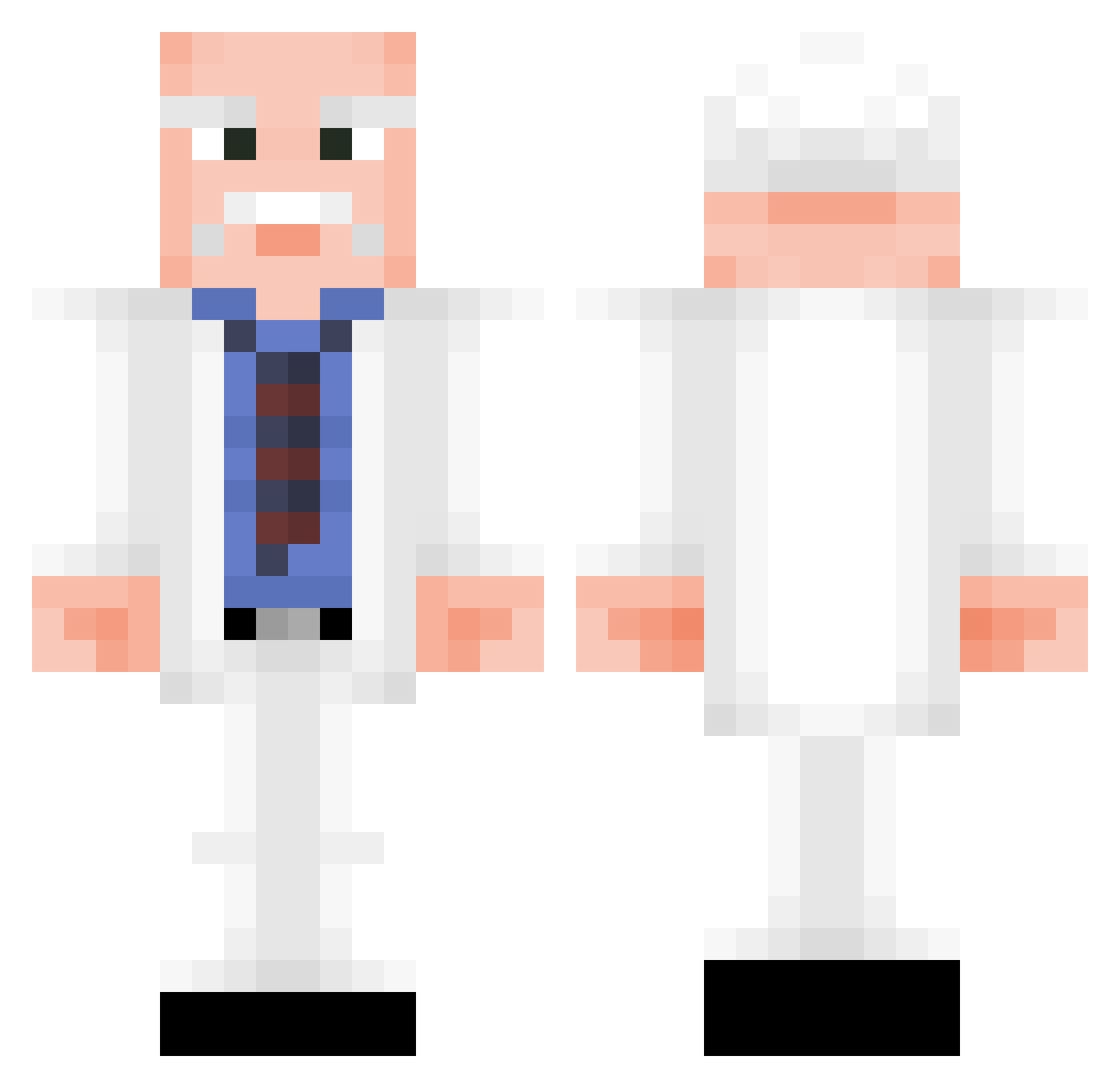 Me_WhenTh3 Minecraft skin, front and back view