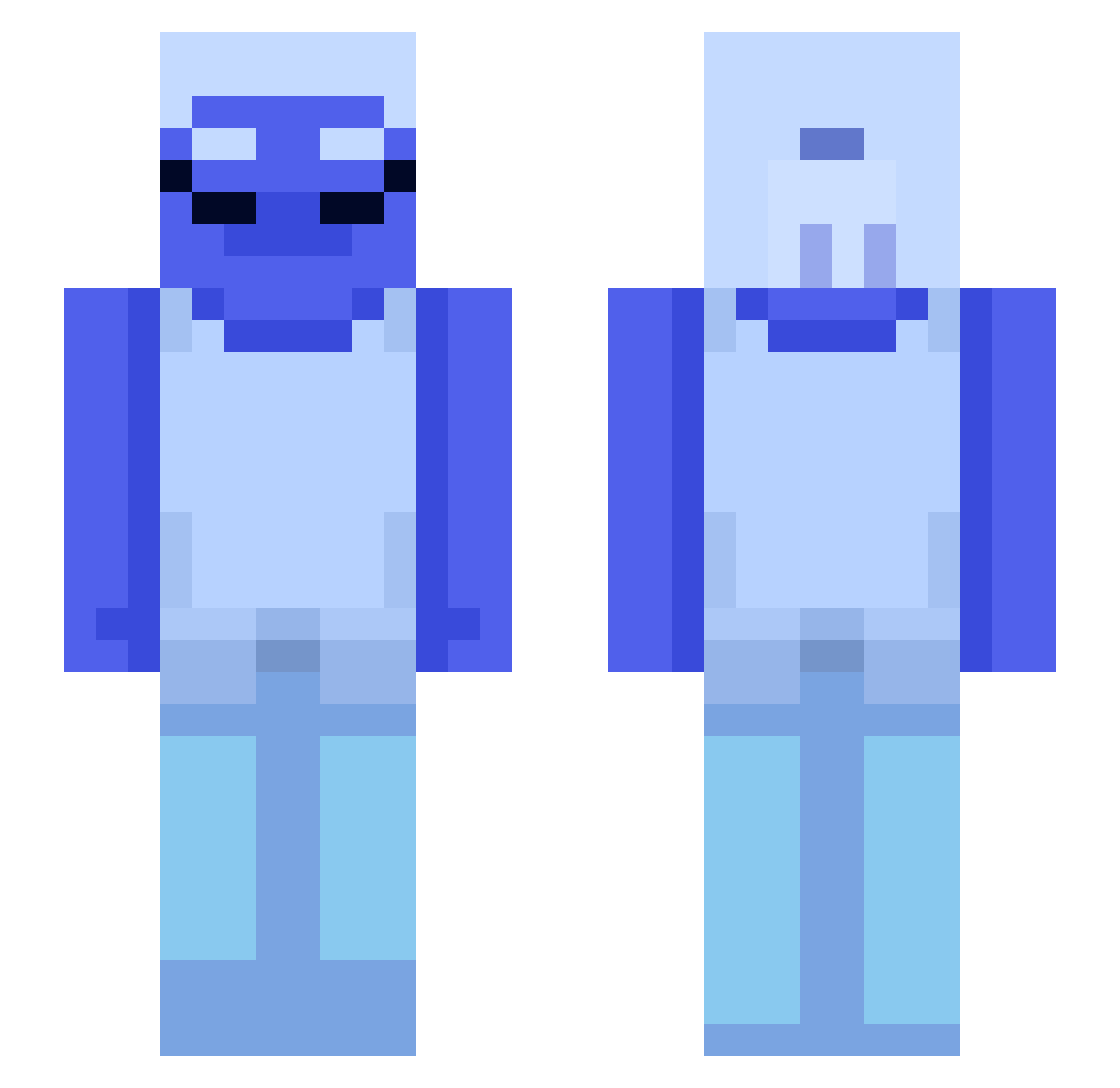 SirGuardo Minecraft skin, front and back view