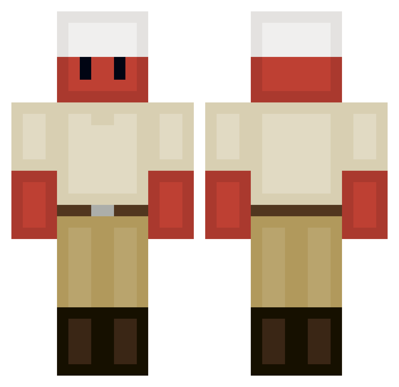Teatime103 Minecraft skin, front and back view