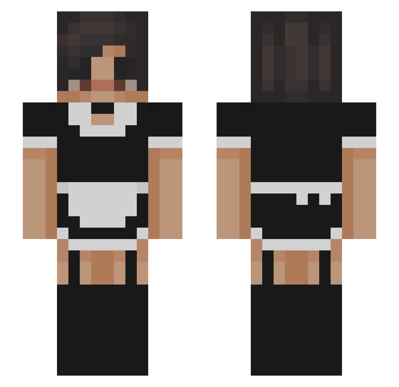 iggyyoung Minecraft skin, front and back view