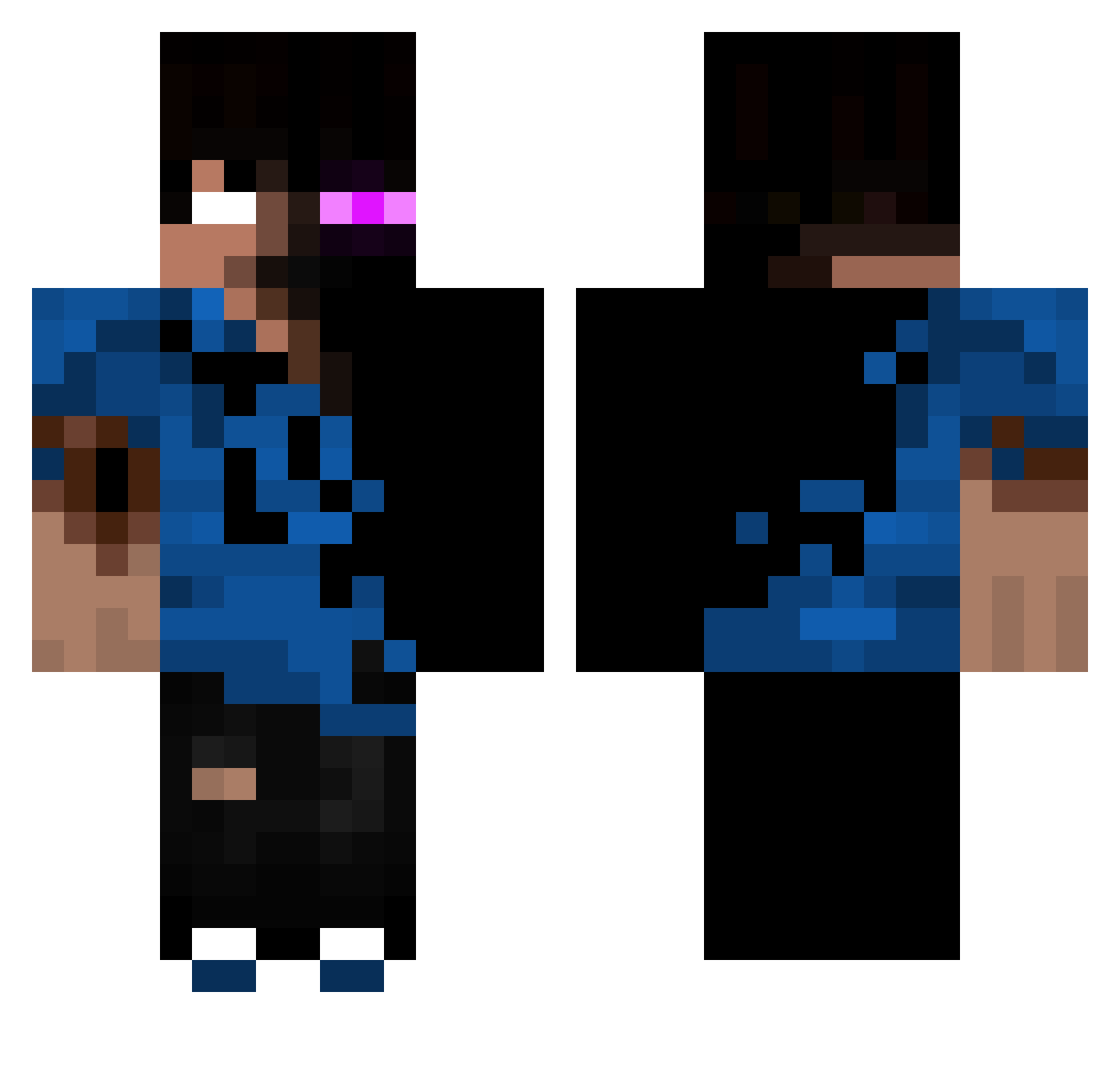 fillipekill Minecraft skin, front and back view