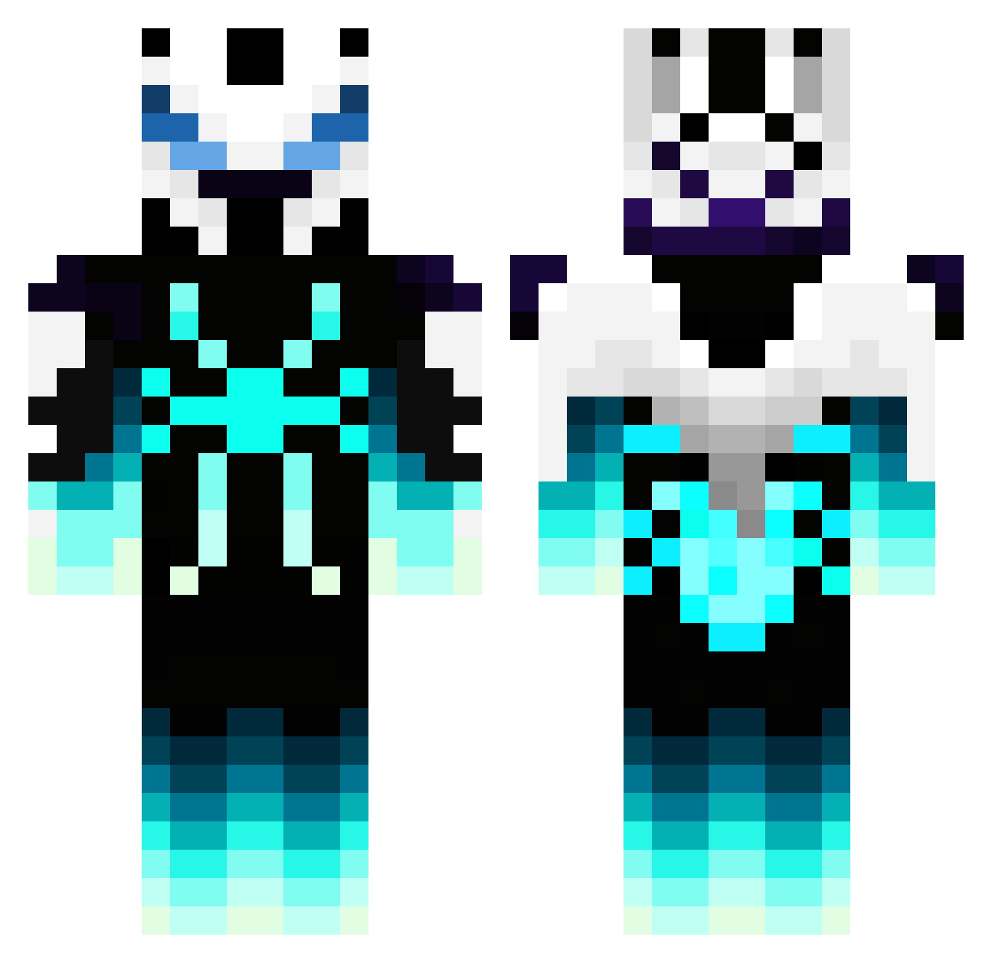 Supat123 Minecraft skin, front and back view