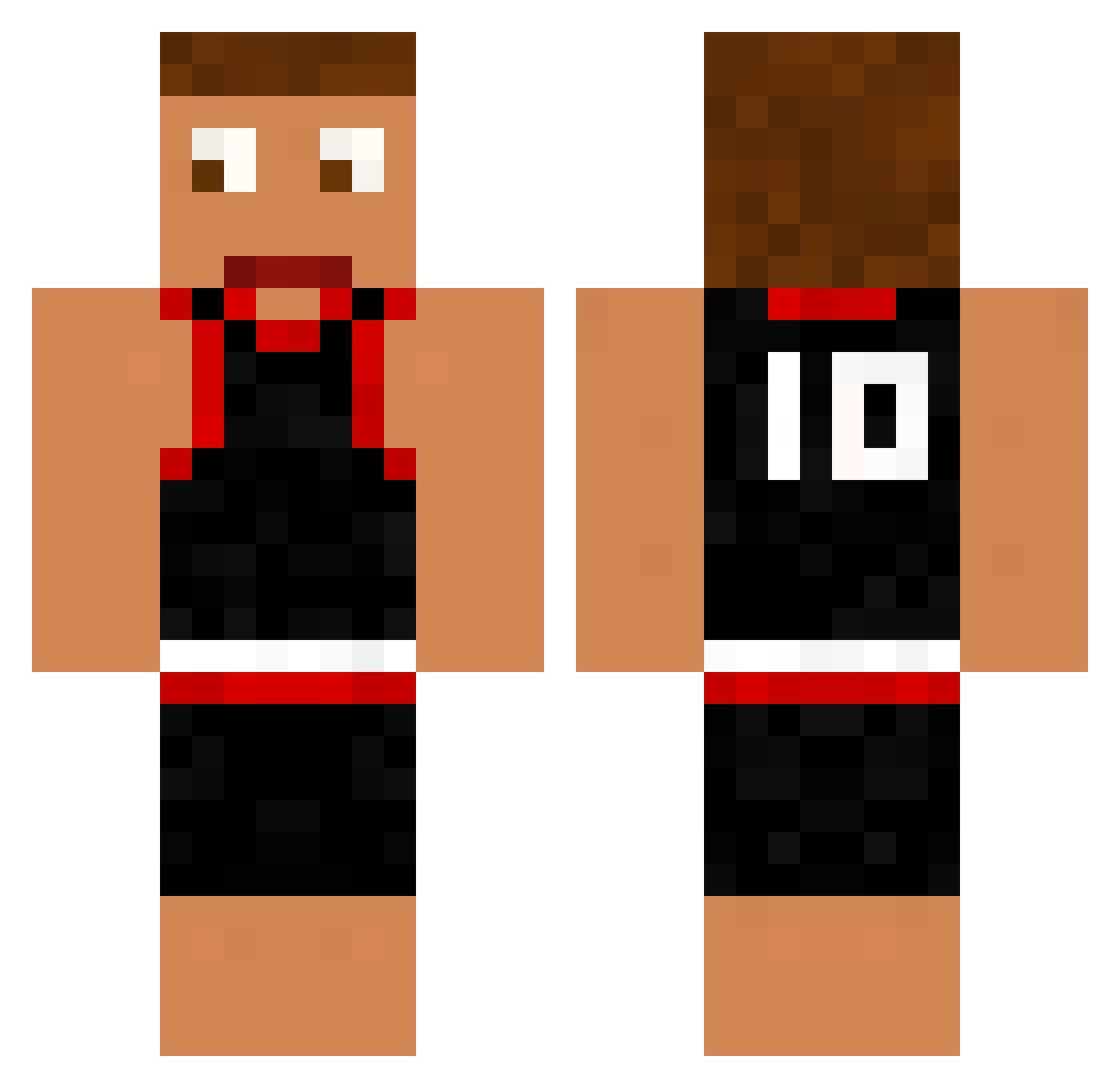 shgpc Minecraft skin, front and back view