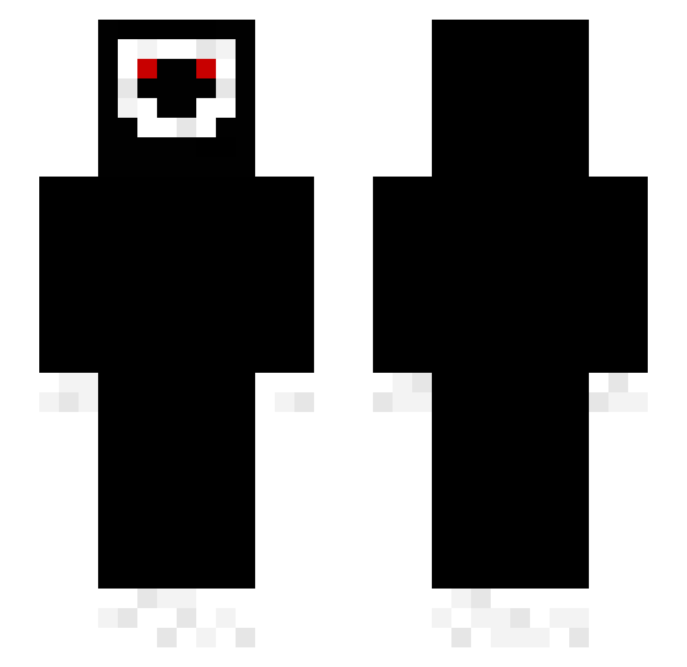Twik_ Minecraft skin, front and back view