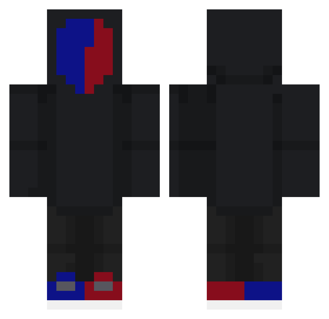 V0dka__ Minecraft skin, front and back view