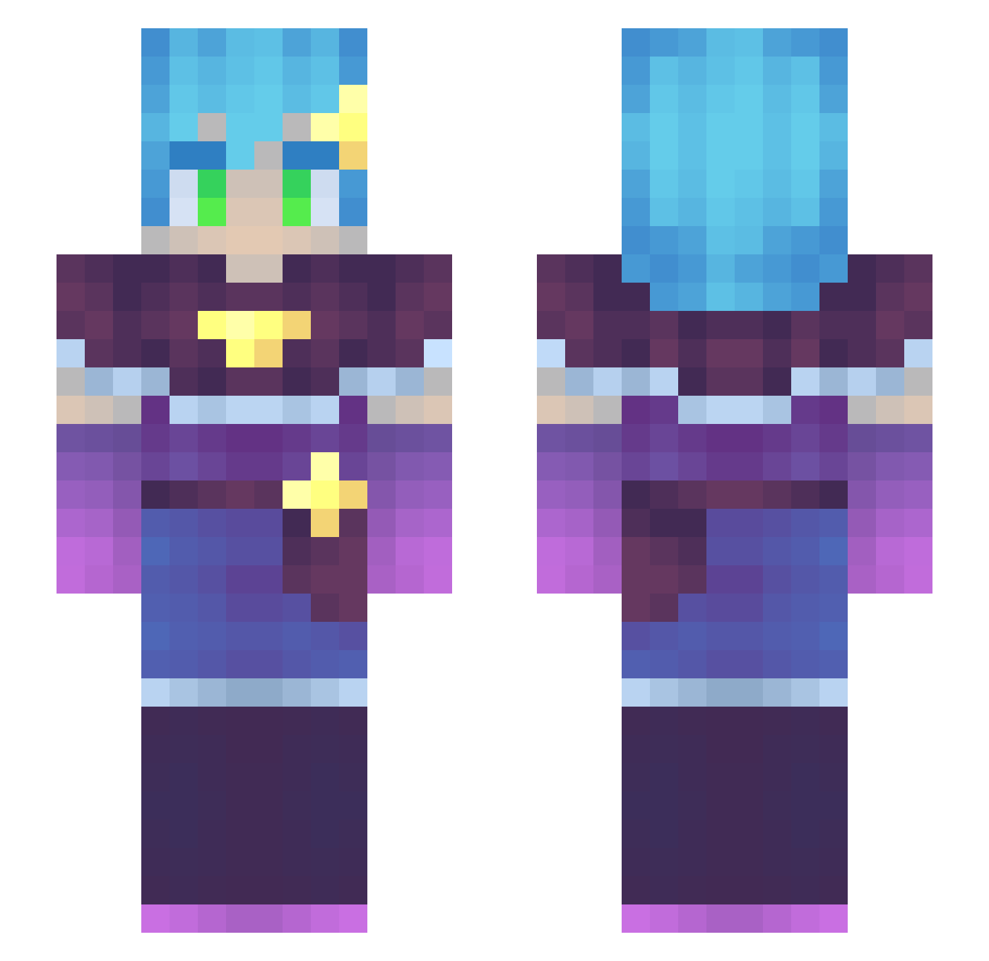 starlightsruby Minecraft skin, front and back view