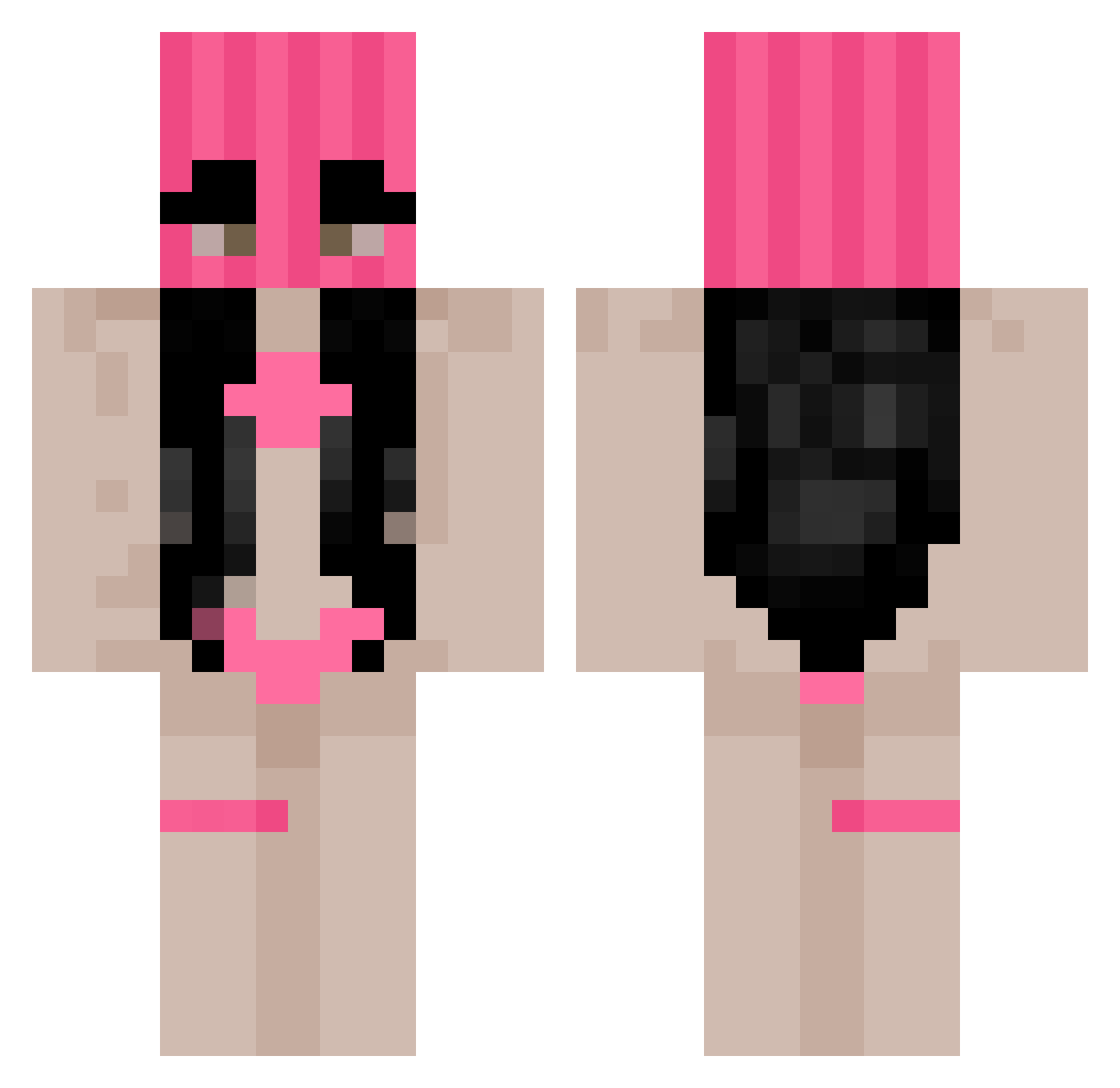 Terly0_0 Minecraft skin, front and back view