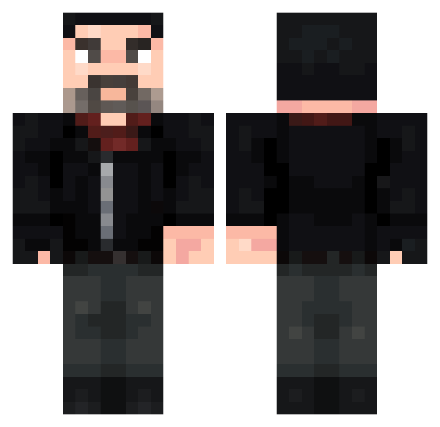 xdxcooperdaddy Minecraft skin, front and back view
