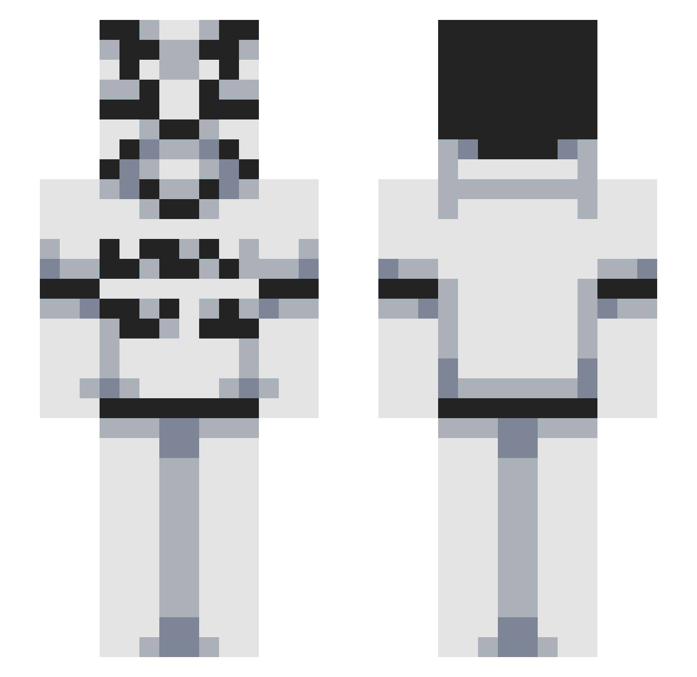 mokewed__ Minecraft skin, front and back view