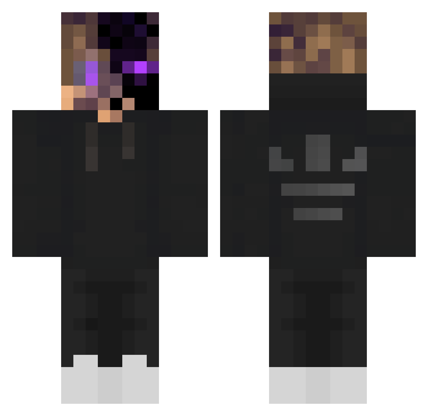 ALSENAWY Minecraft skin, front and back view
