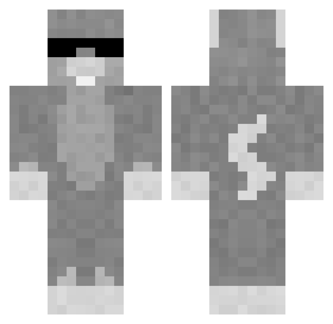 IamTaerang Minecraft skin, front and back view