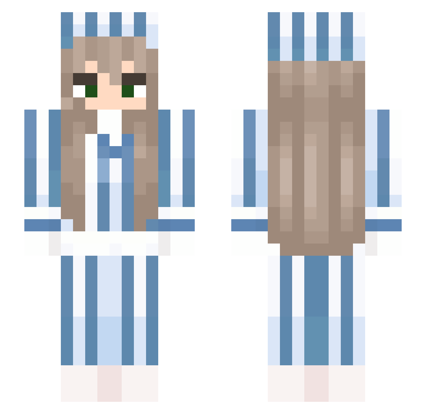 FandeJasmine003 Minecraft skin, front and back view
