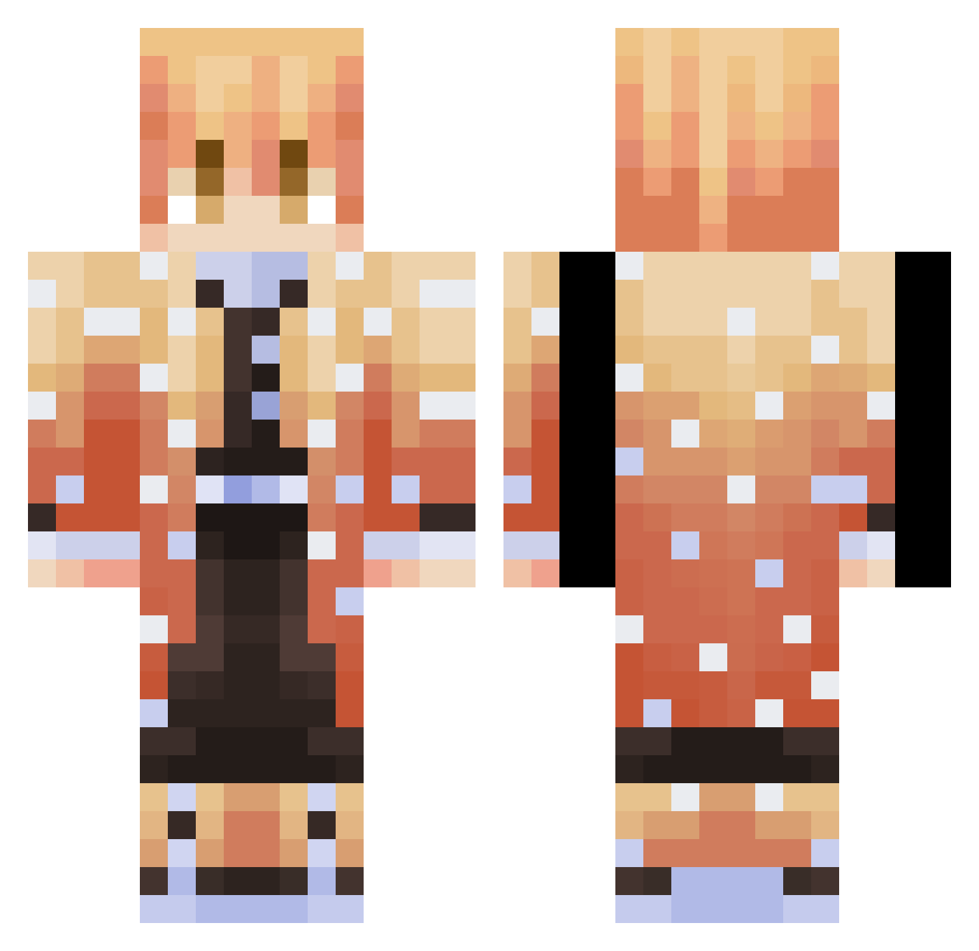 Pere_SVet Minecraft skin, front and back view