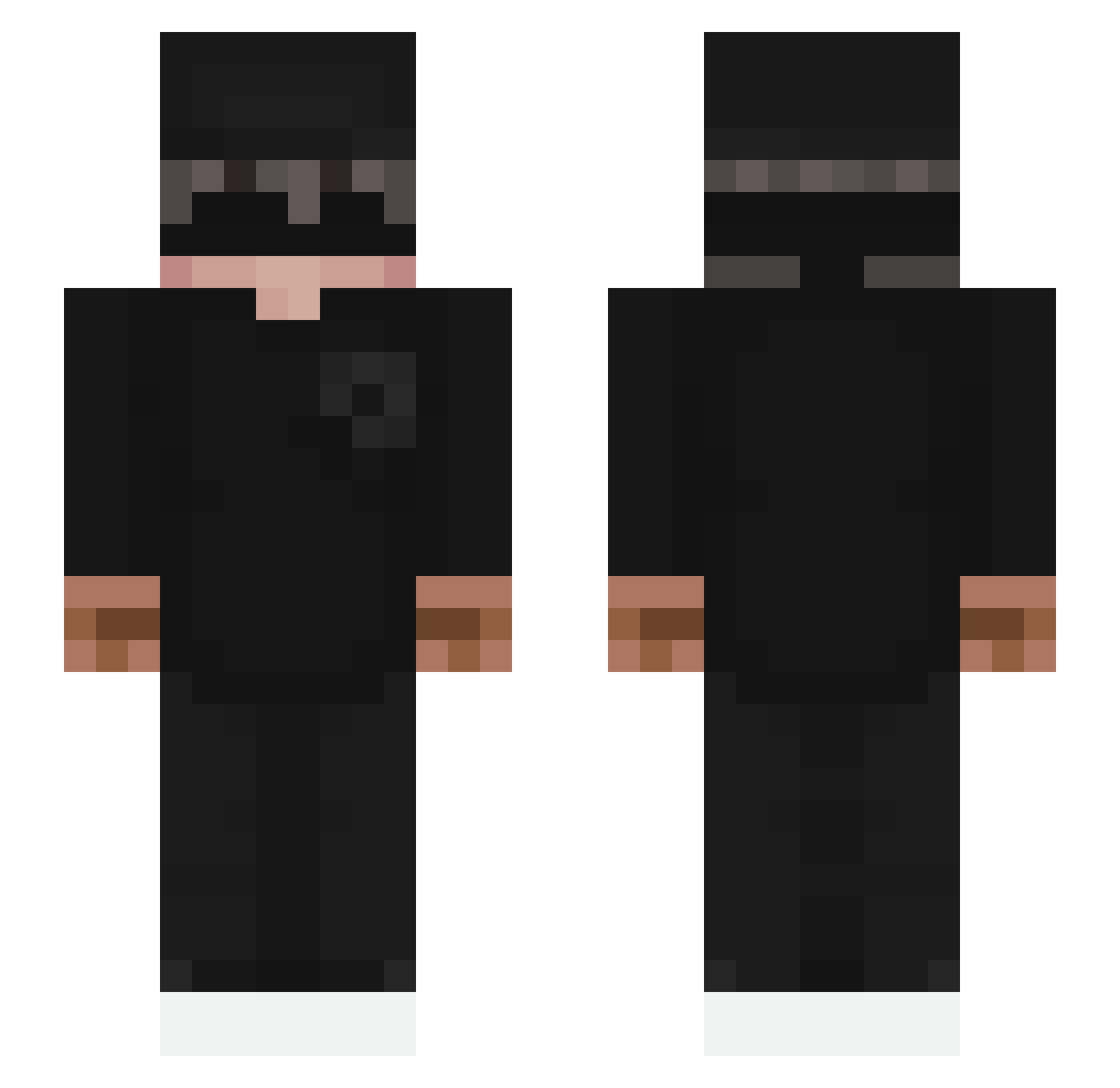 nxzem Minecraft skin, front and back view