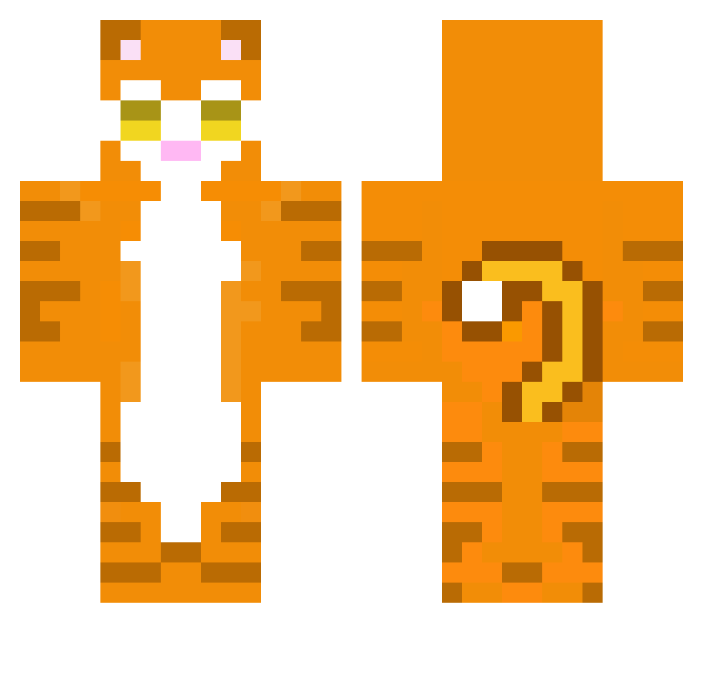 Lil_Reese Minecraft skin, front and back view