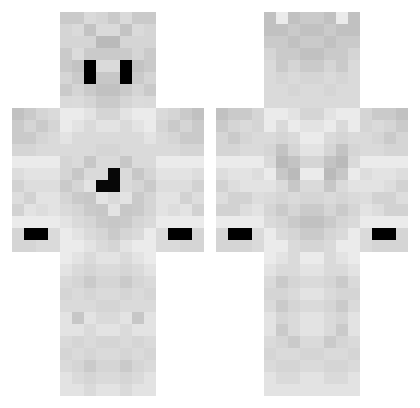 Zrenatto Minecraft skin, front and back view