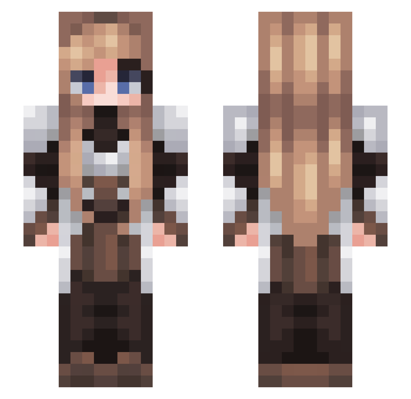 soup_nerd Minecraft skin, front and back view
