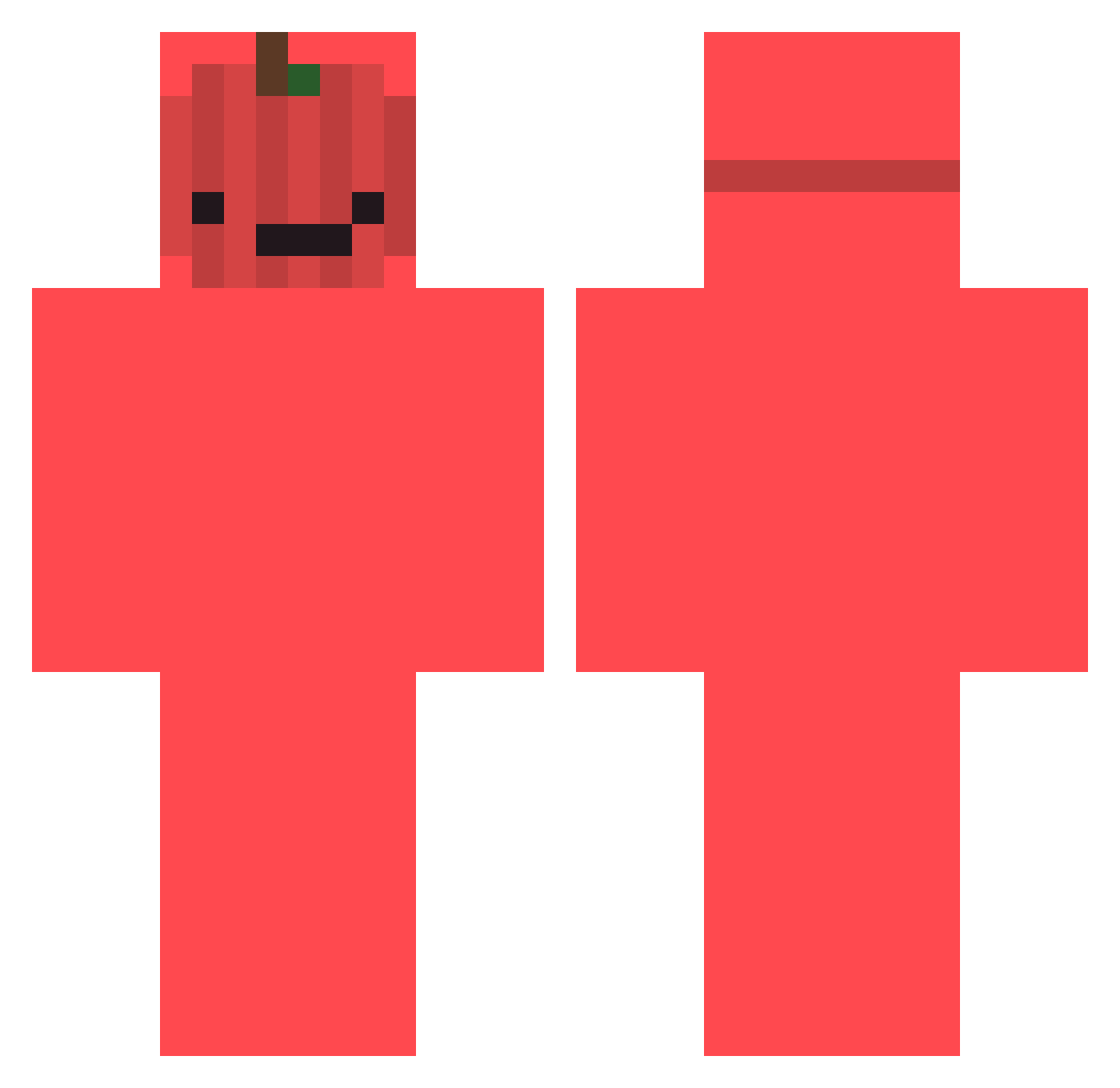 OfcRossi Minecraft skin, front and back view