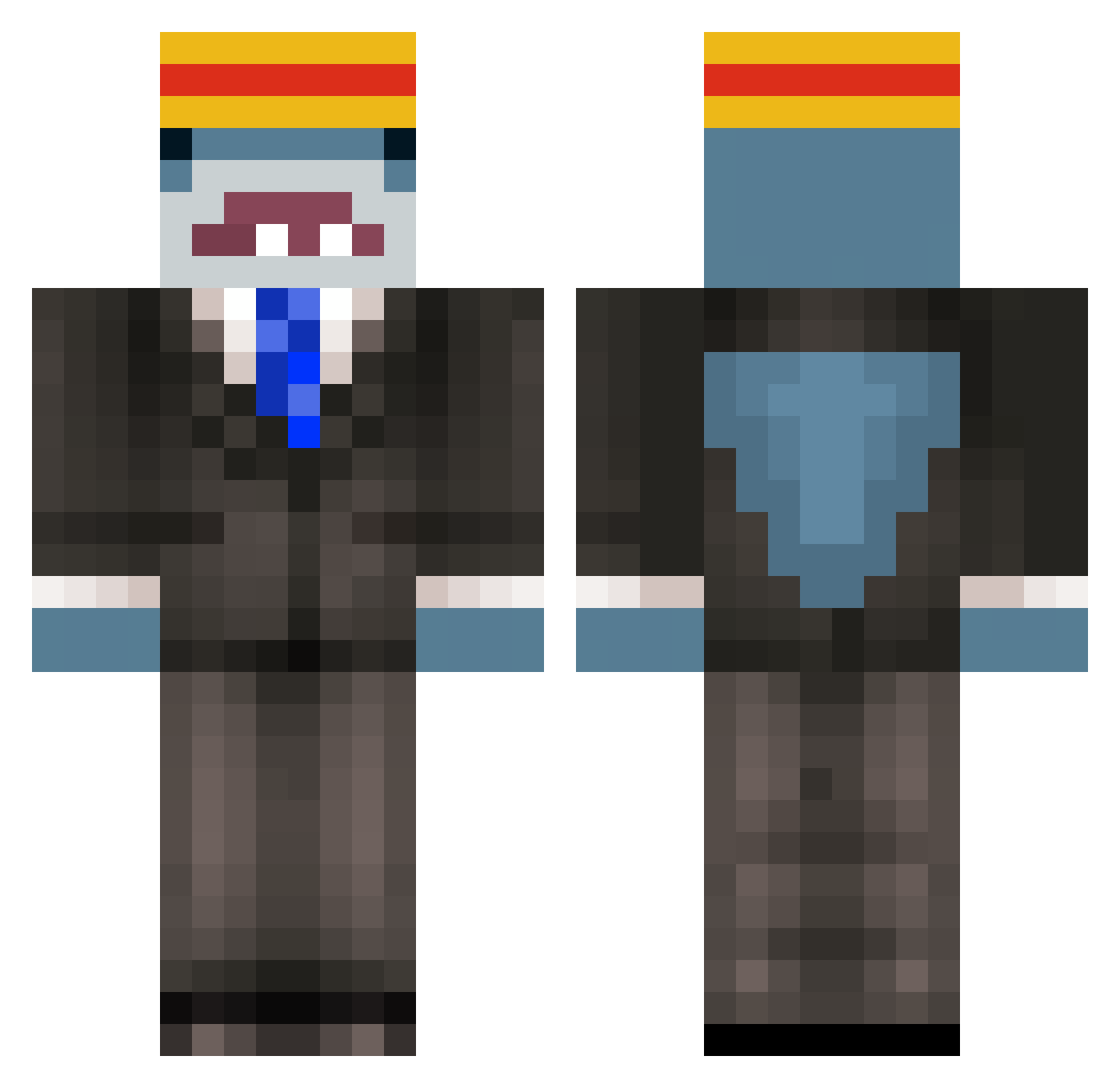 BabooneDaBest Minecraft skin, front and back view
