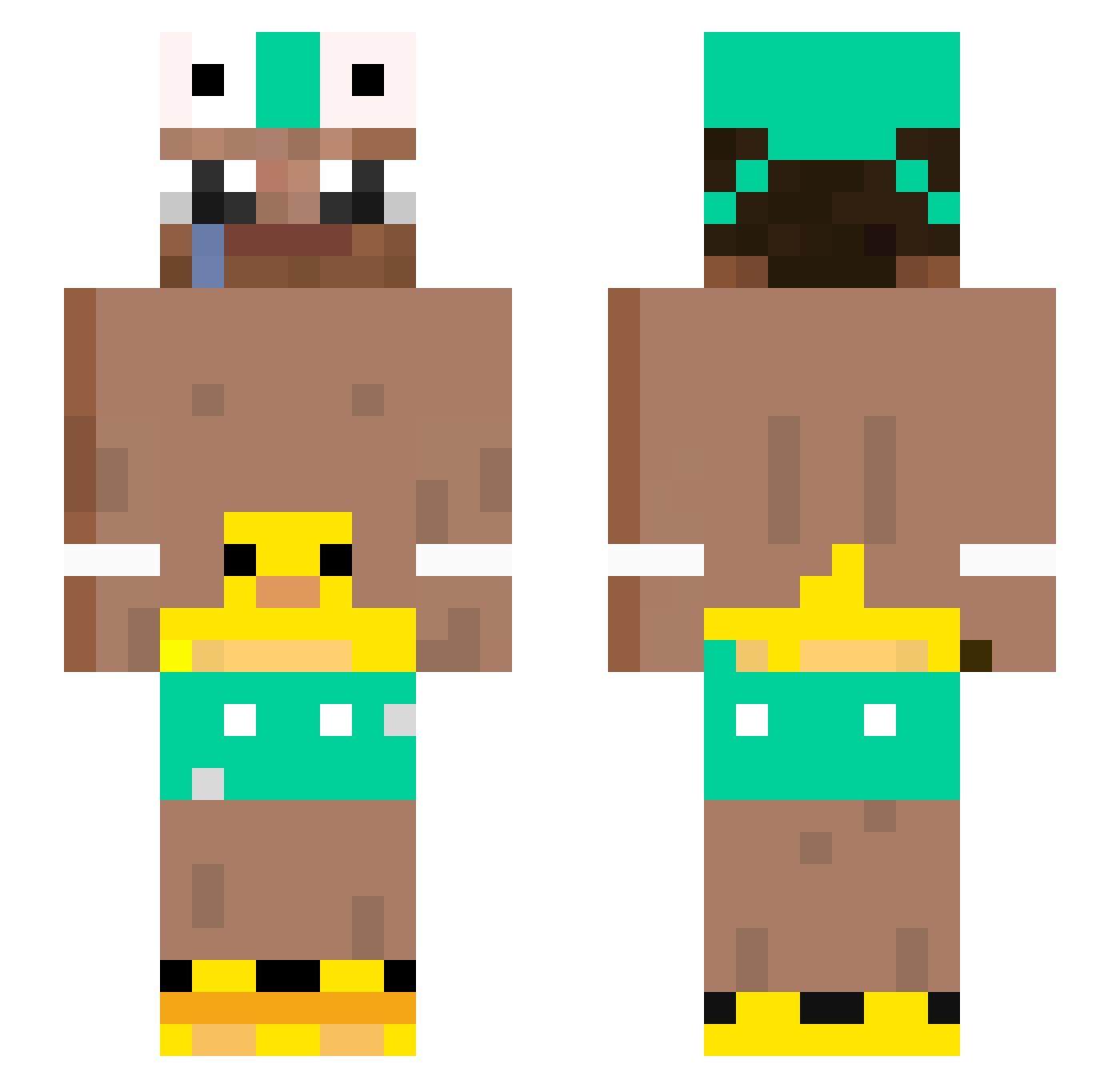 LilithTheGoddess Minecraft skin, front and back view
