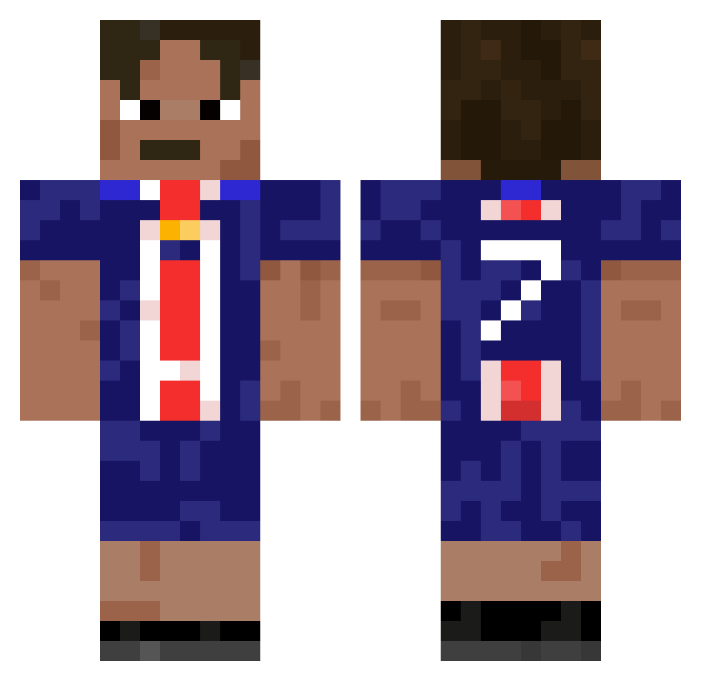 TiGeR_PrO_ Minecraft skin, front and back view