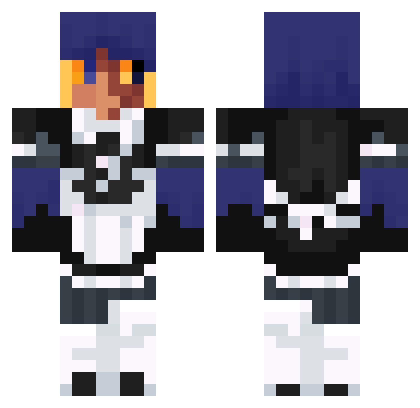Whimsy_Whespir Minecraft skin, front and back view