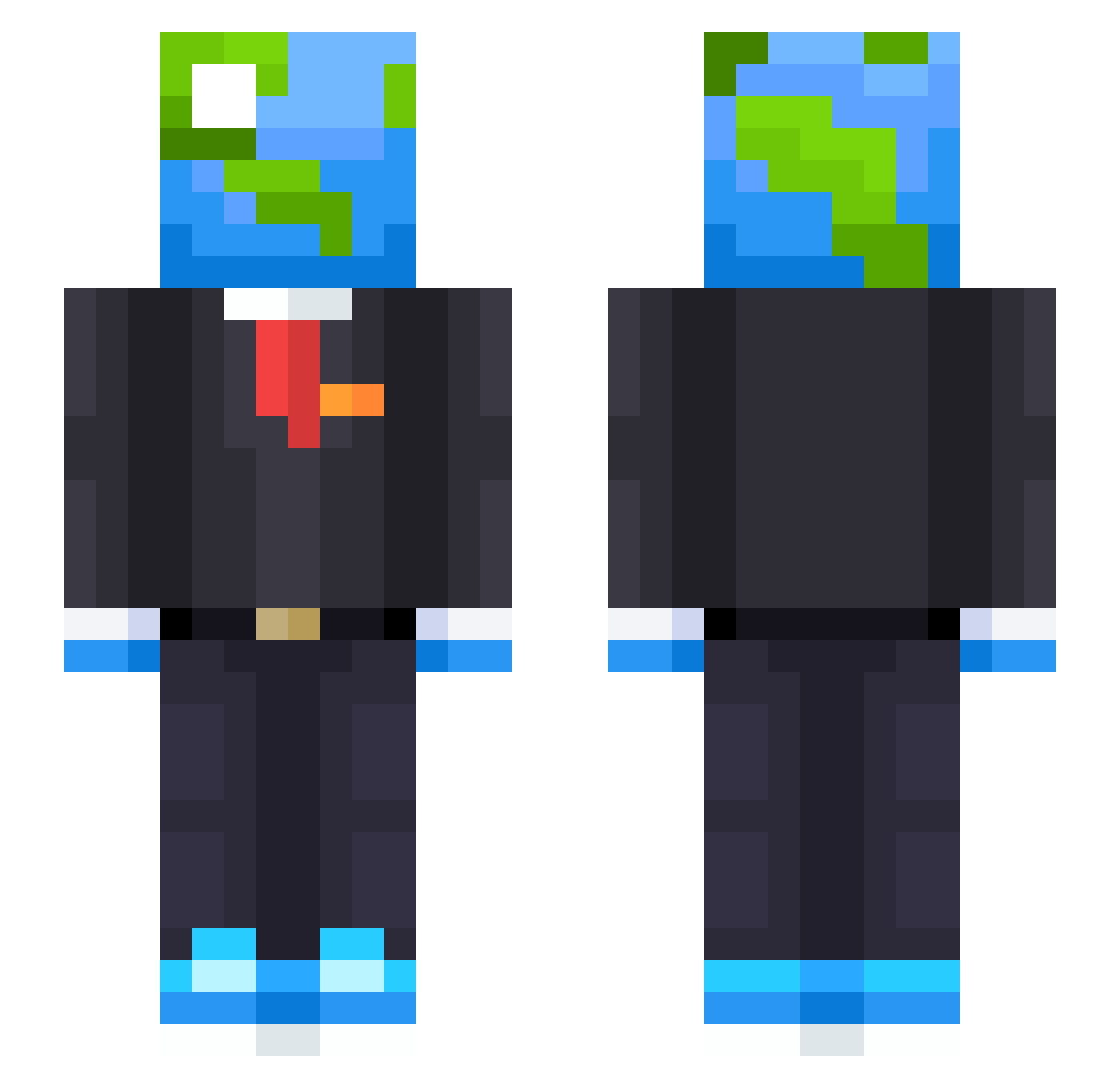 Lgx___ Minecraft skin, front and back view