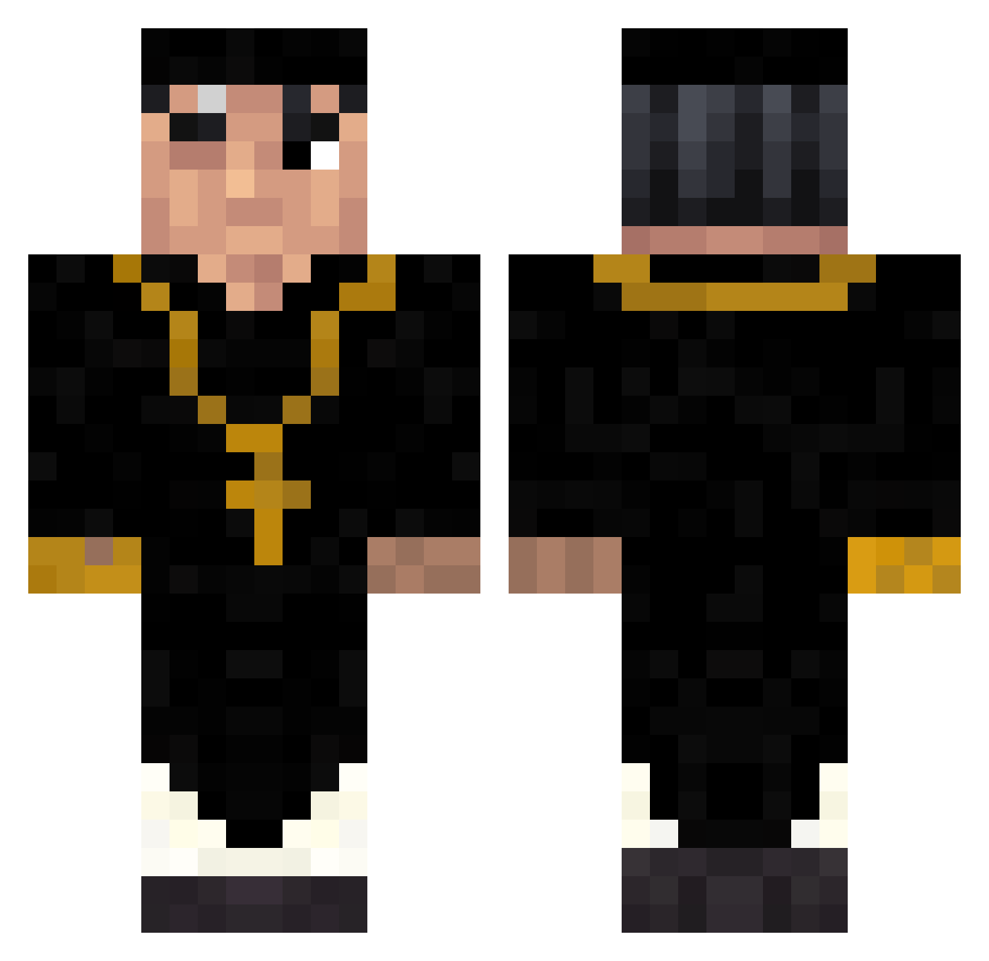 FilipinoSoup Minecraft skin, front and back view