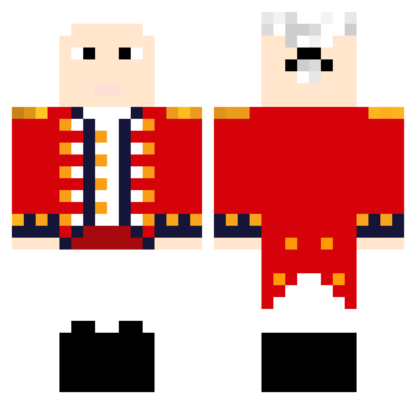 willboddington Minecraft skin, front and back view
