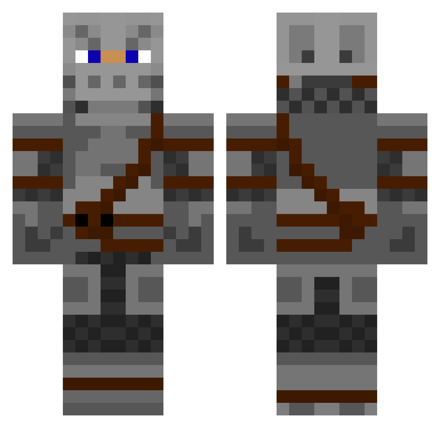 RayZat_ Minecraft skin, front and back view