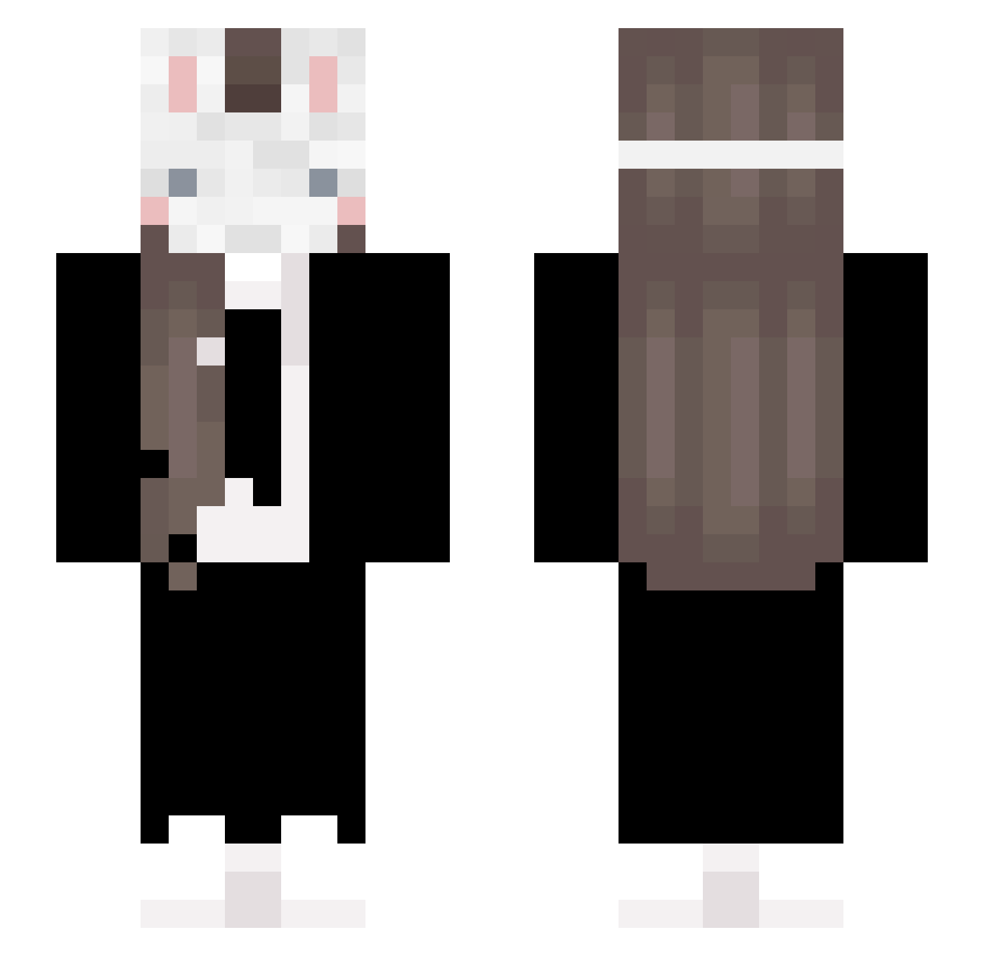 AnomalousEntropy Minecraft skin, front and back view