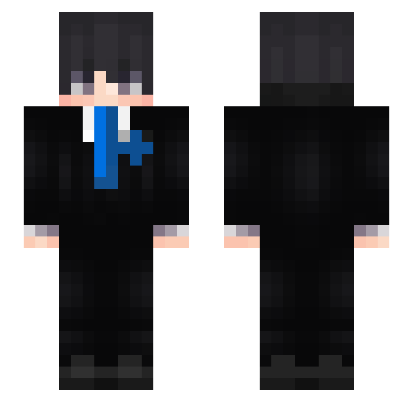 BladeFr4gs Minecraft skin, front and back view