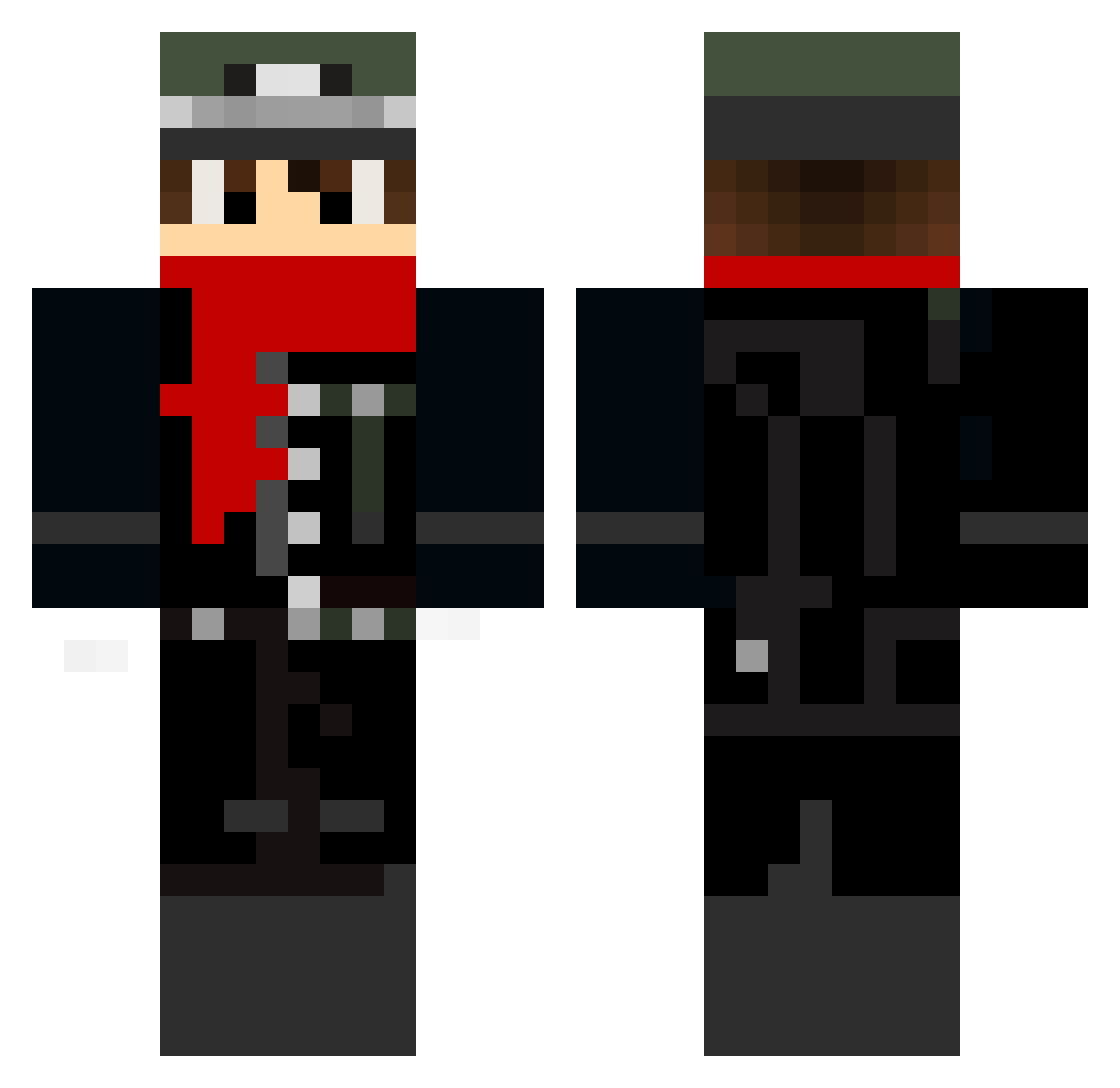 TheGermanMen Minecraft skin, front and back view