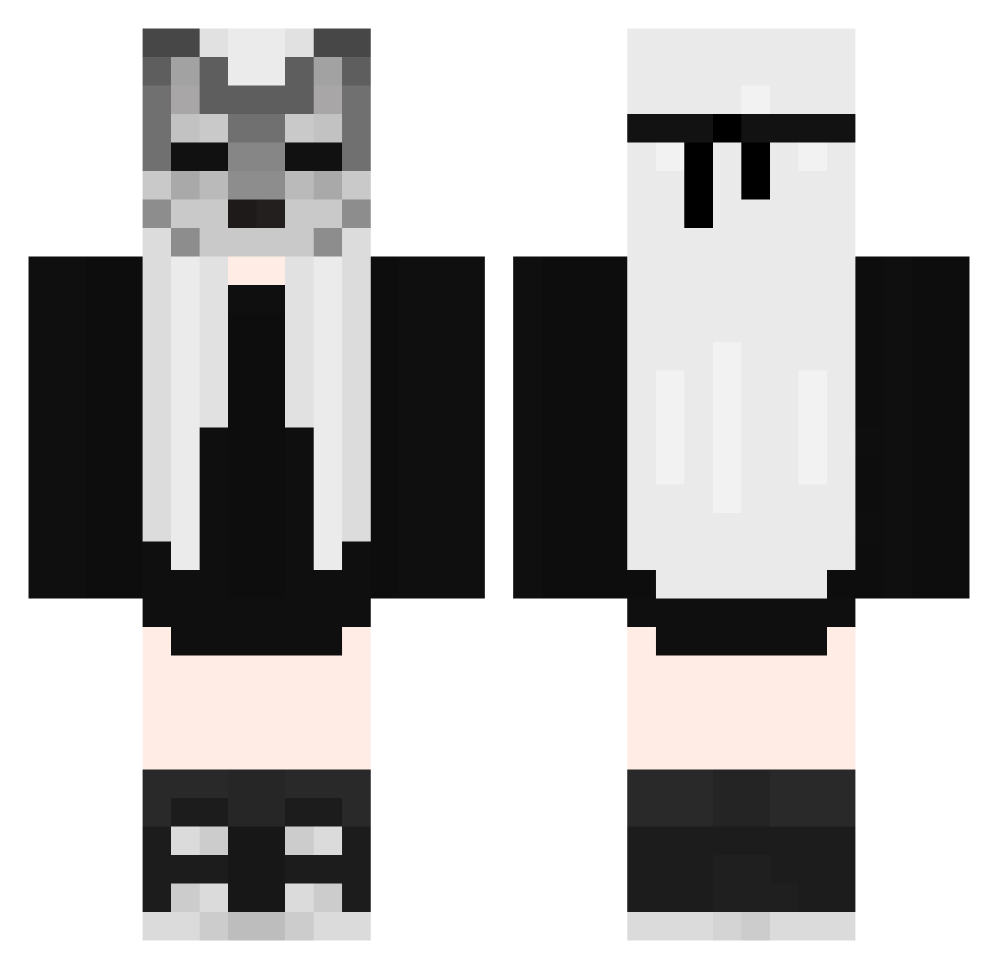 YITENNEI Minecraft skin, front and back view