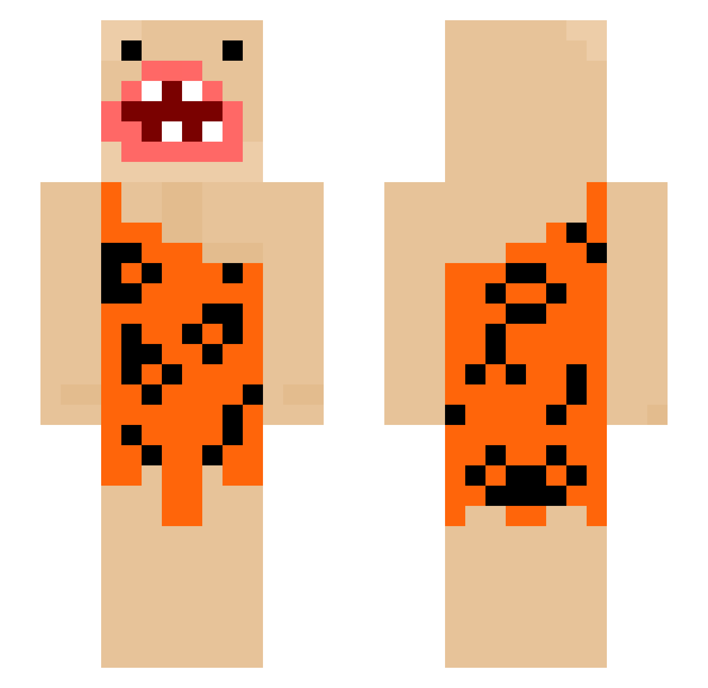 Macz123 Minecraft skin, front and back view