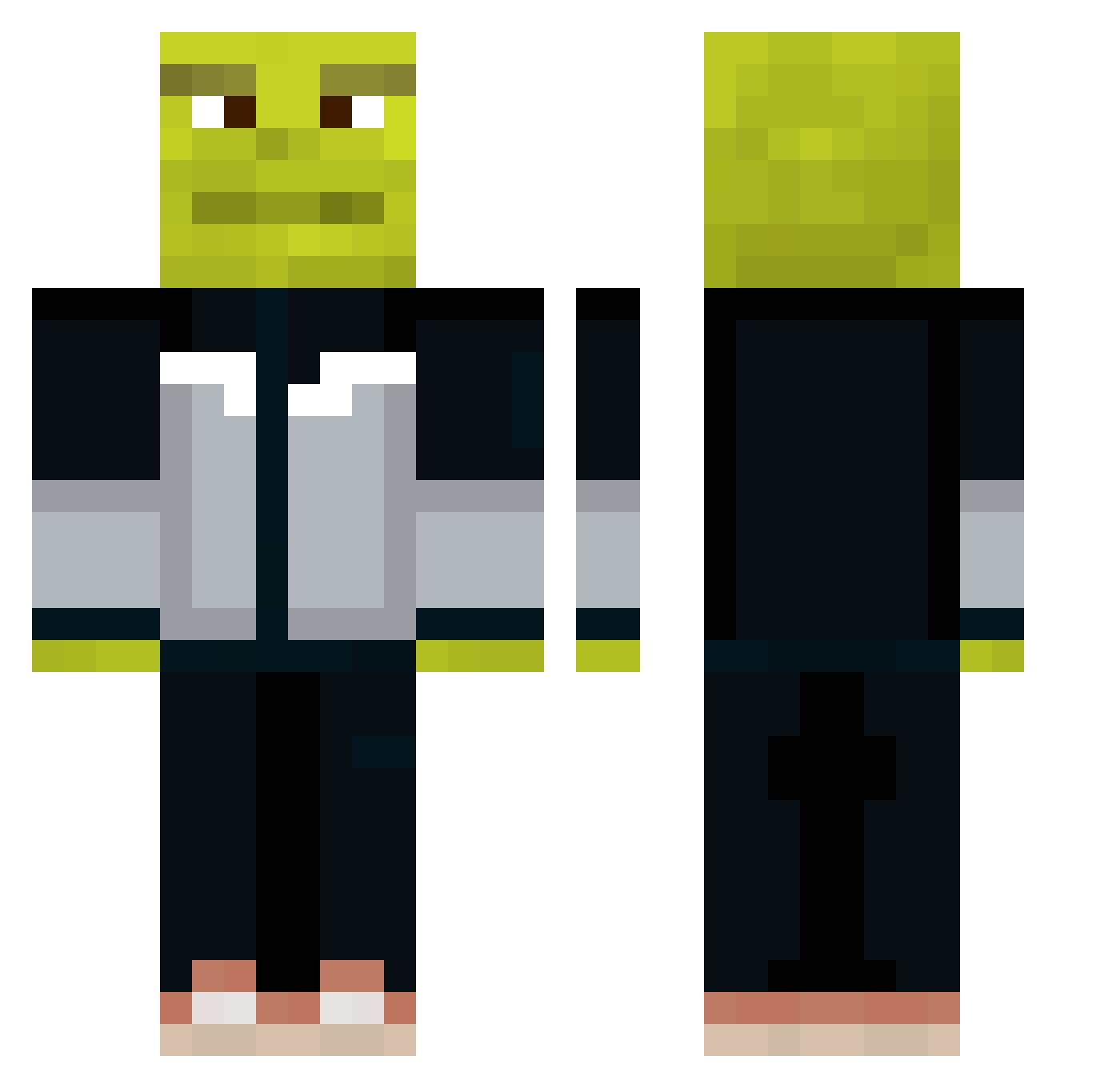 Morg_Fall Minecraft skin, front and back view