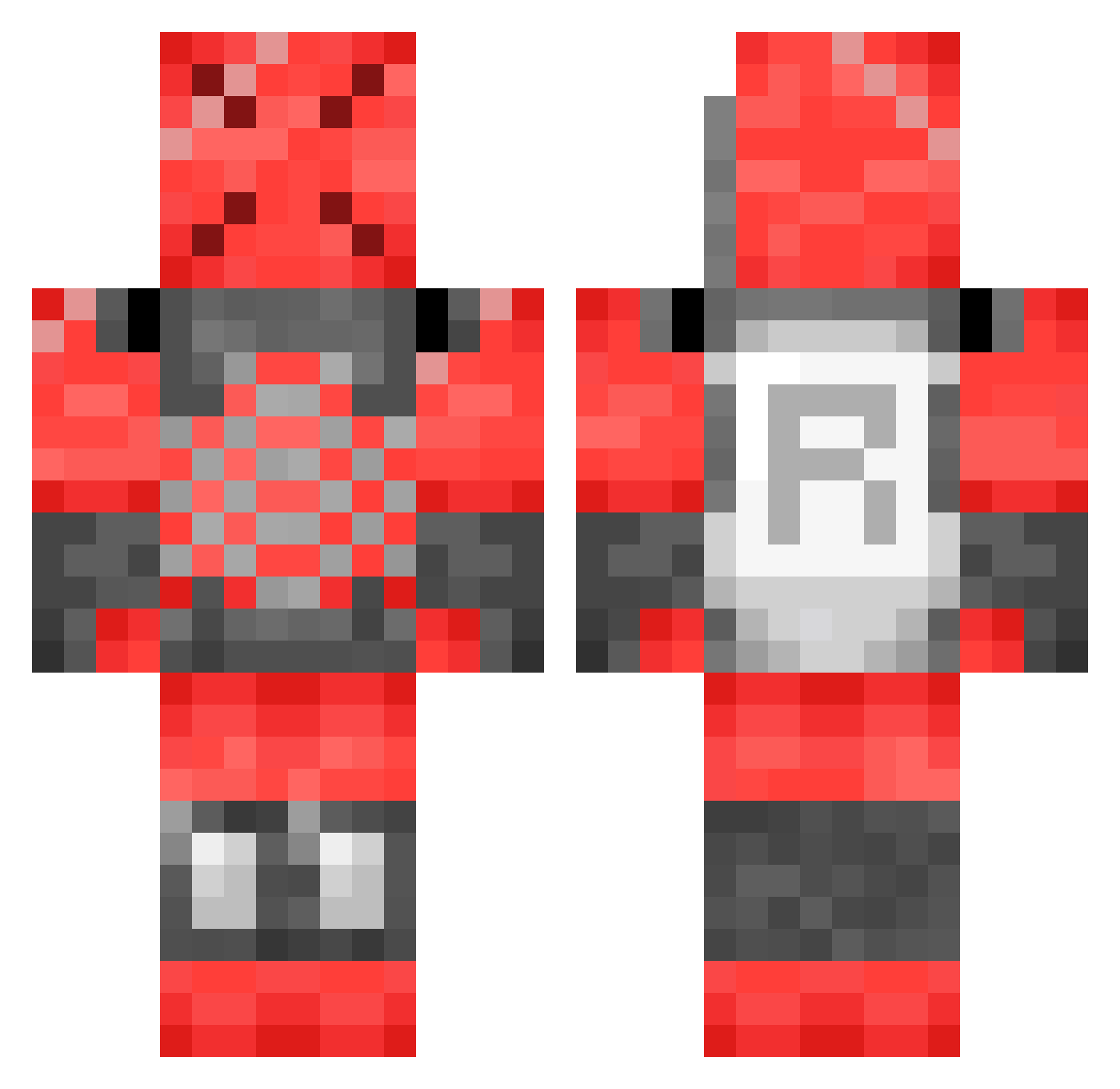 DyGuyH Minecraft skin, front and back view