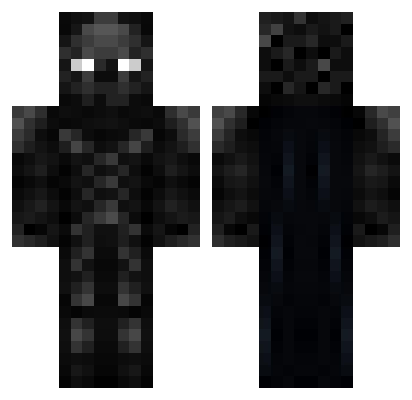 yungremains Minecraft skin, front and back view