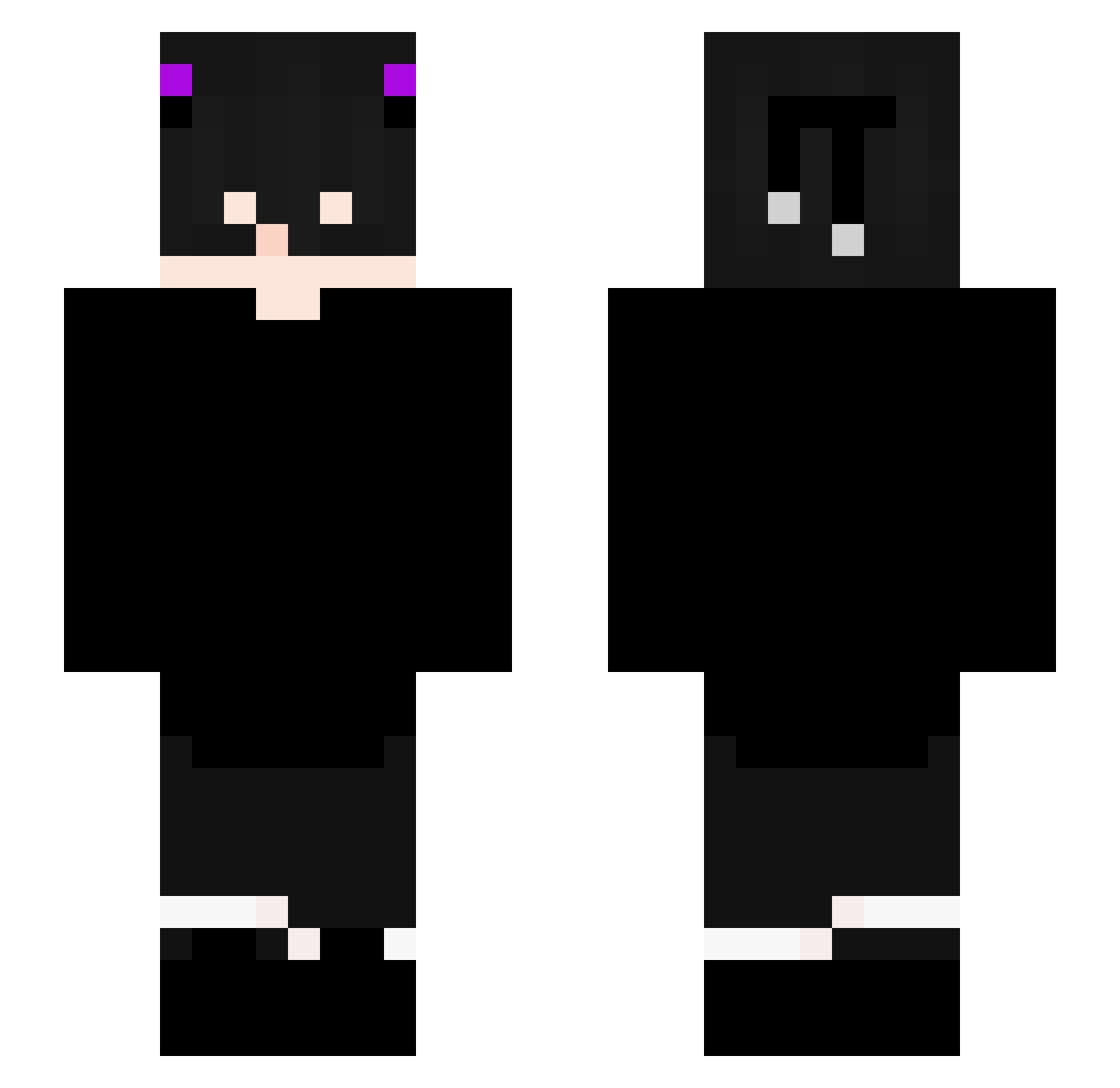 R0llStuHlFaHrer Minecraft skin, front and back view