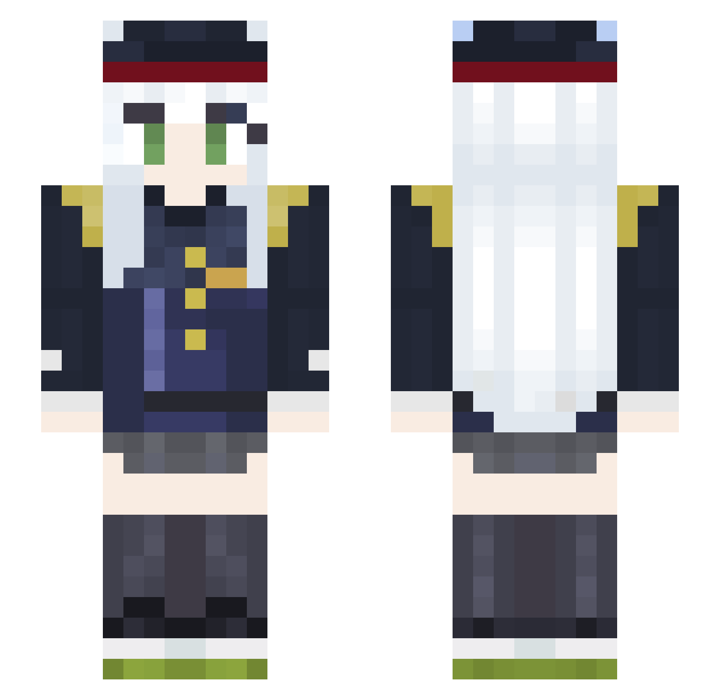 KomeijiGUGU Minecraft skin, front and back view