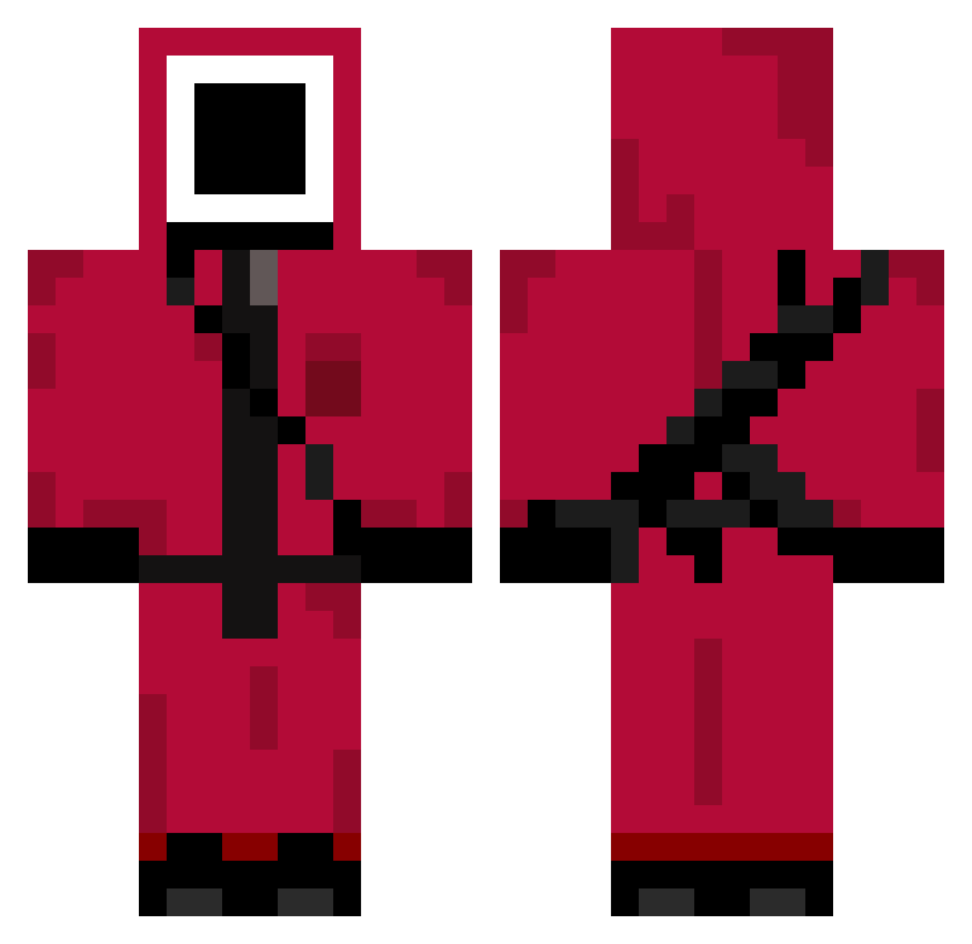 SITU8ION9141 Minecraft skin, front and back view