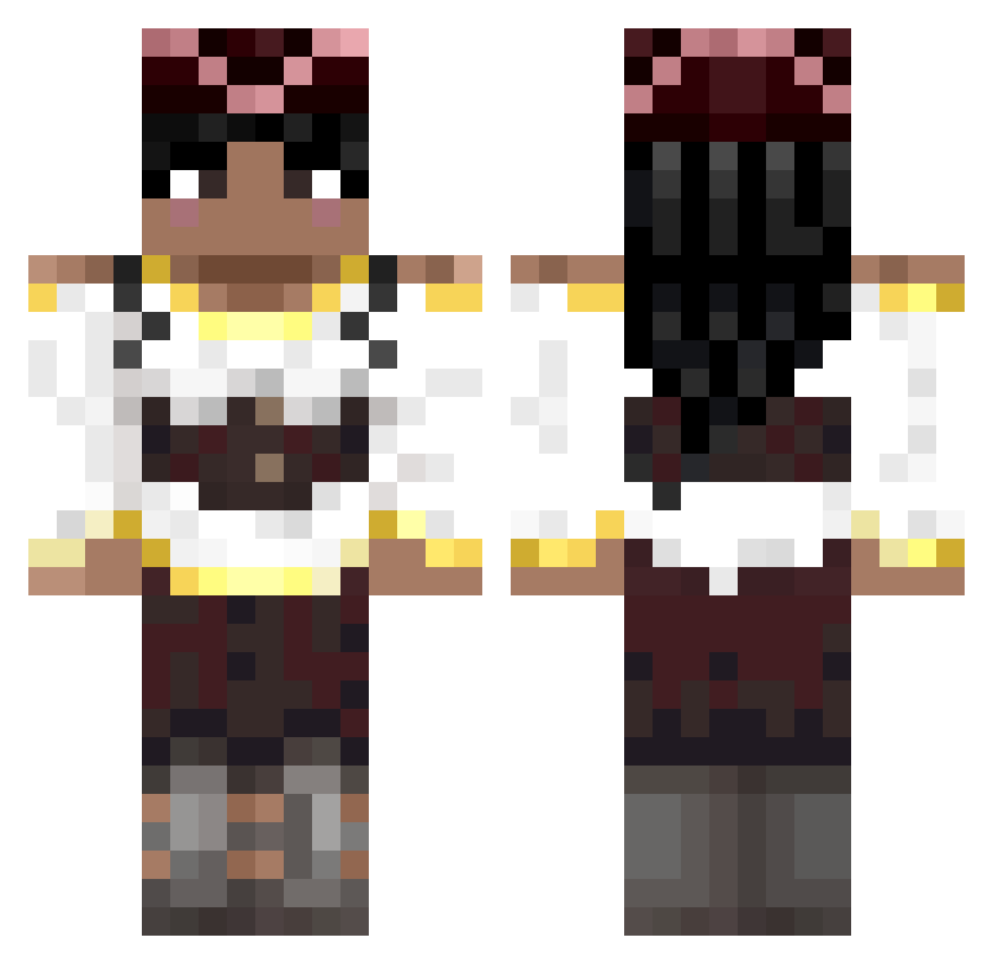 OG_RXNGER Minecraft skin, front and back view