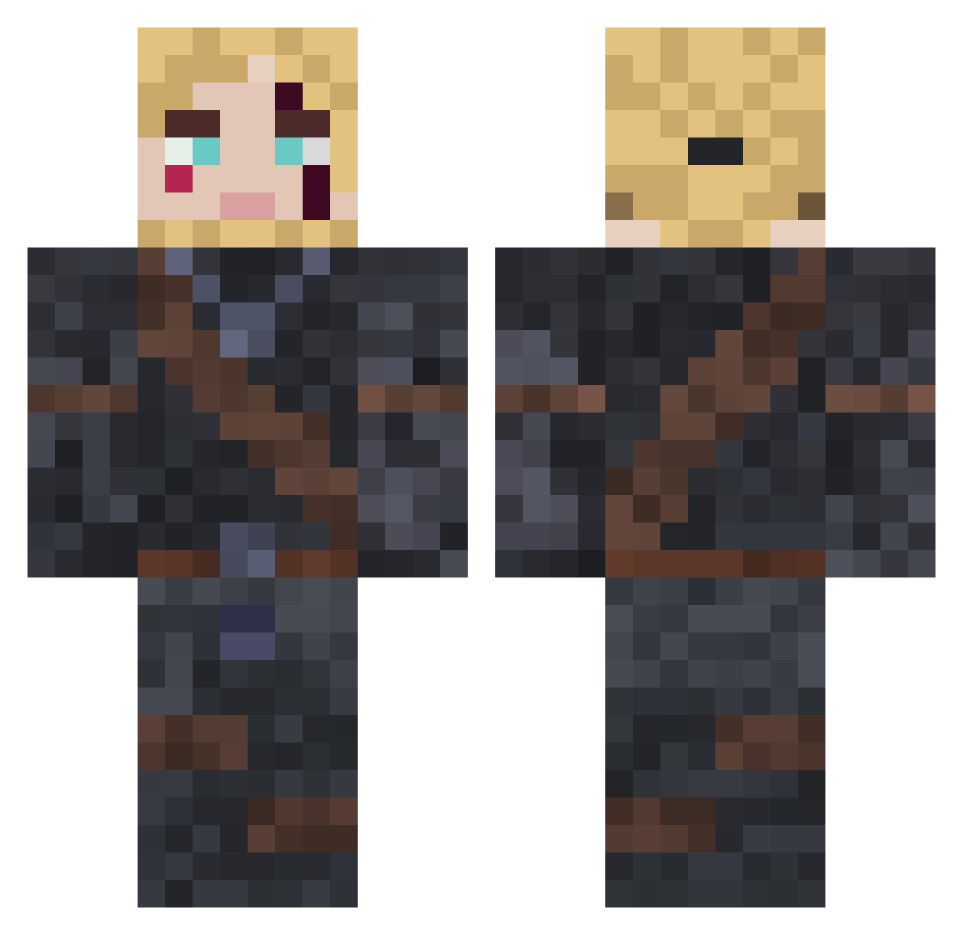 OskiOlszi0307i Minecraft skin, front and back view