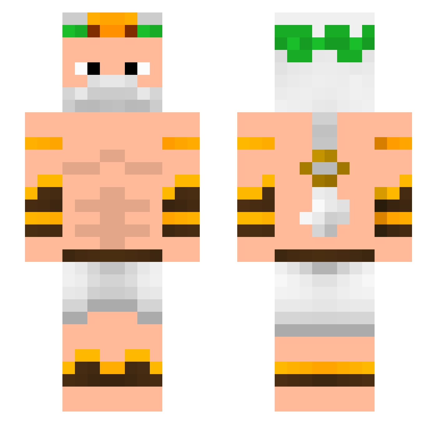 Buzzard0fDoom Minecraft skin, front and back view