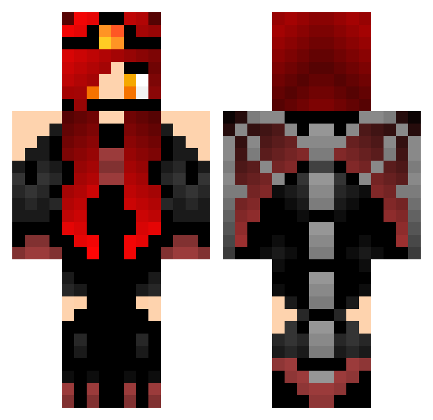 JNeb900 Minecraft skin, front and back view