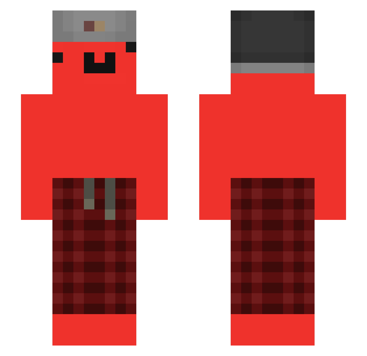 Felankor Minecraft skin, front and back view
