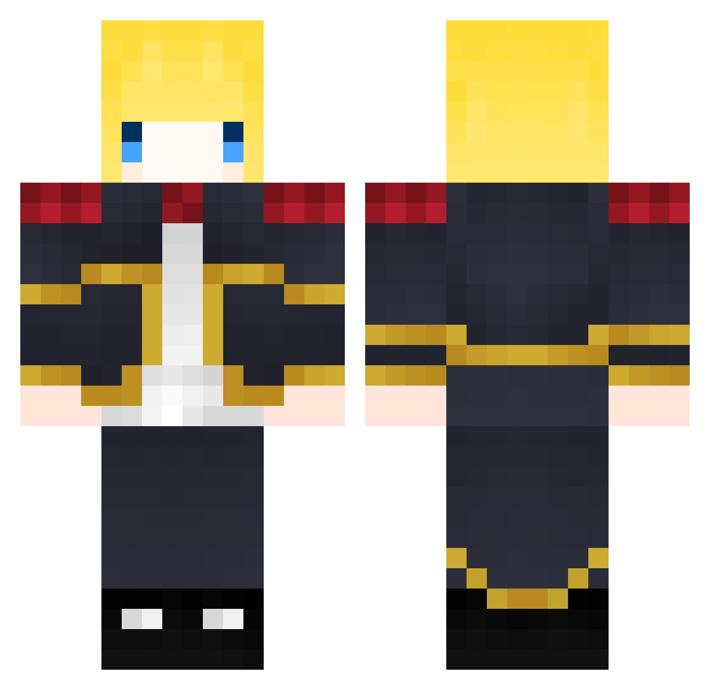 BaiJing_Ht Minecraft skin, front and back view