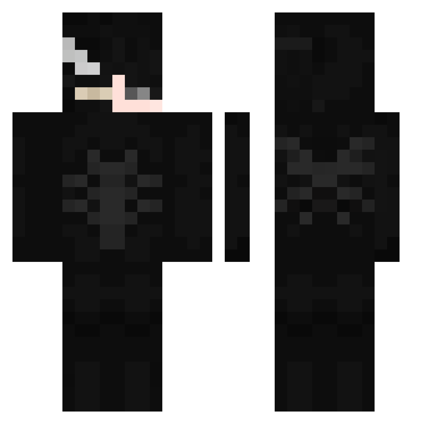Farsas1 Minecraft skin, front and back view