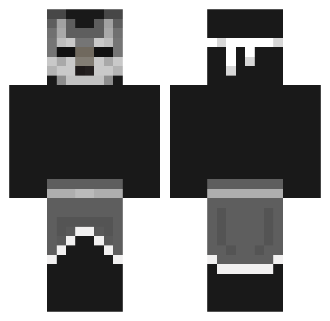 StrupaayBDF_ Minecraft skin, front and back view
